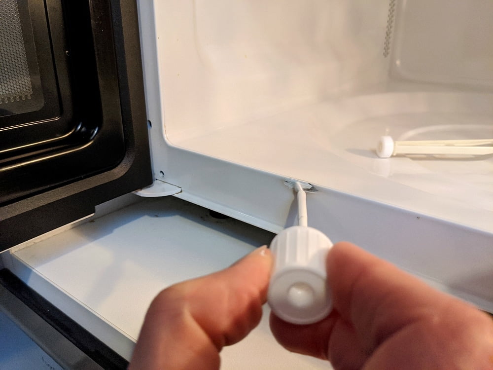 how to remove burn marks from microwave