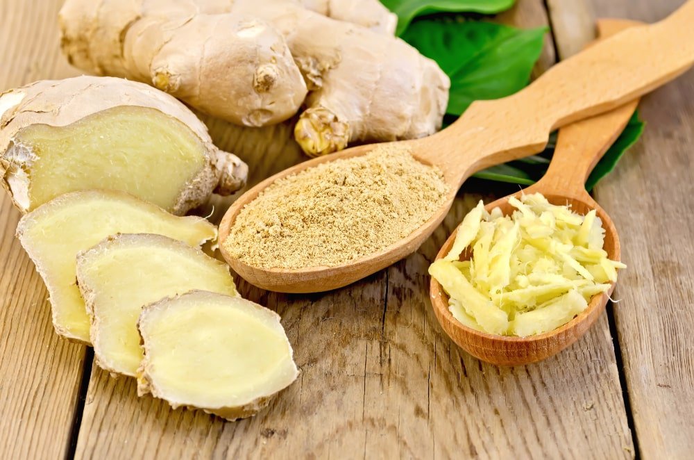 different types of ginger root